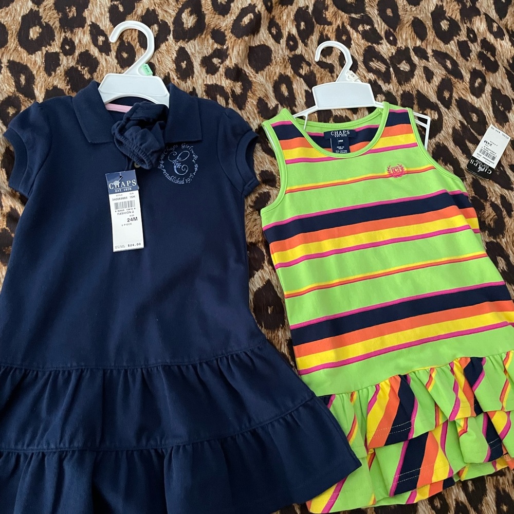 NWT Chaps little girl dresses 24months